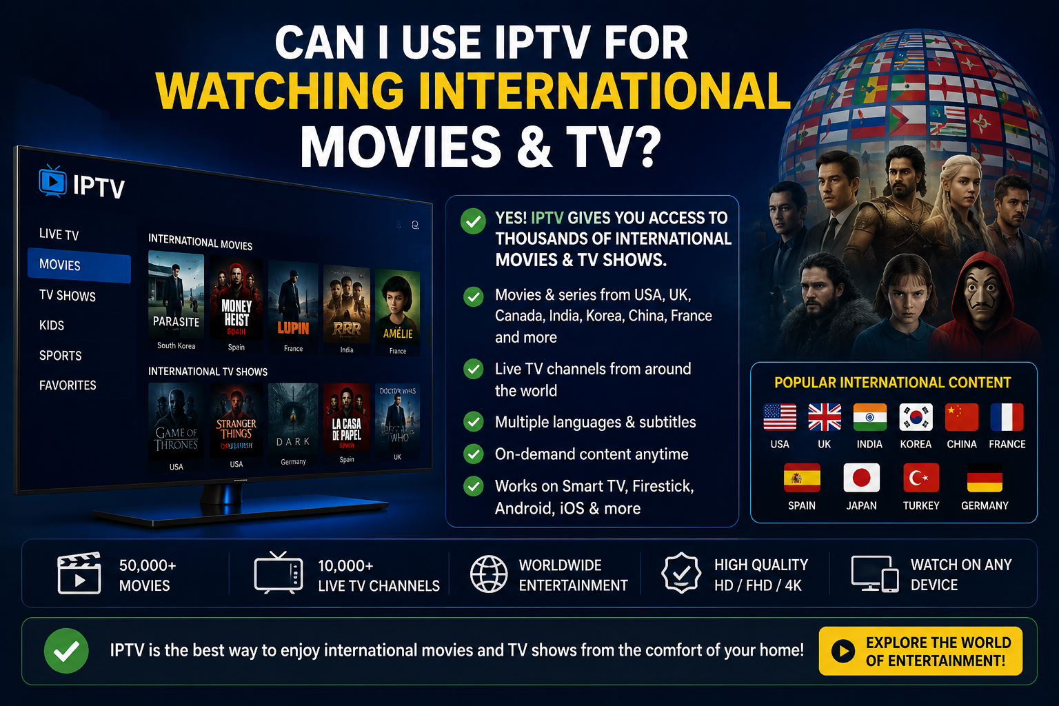 IPTV for movies & series