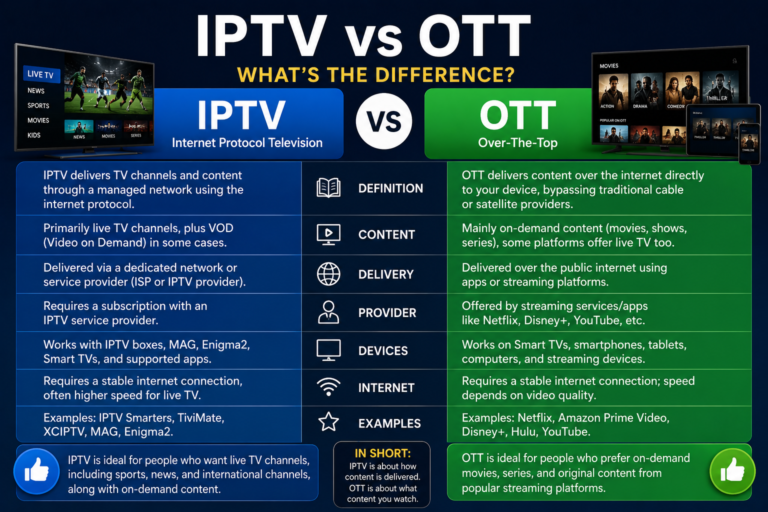 IPTV vs OTT